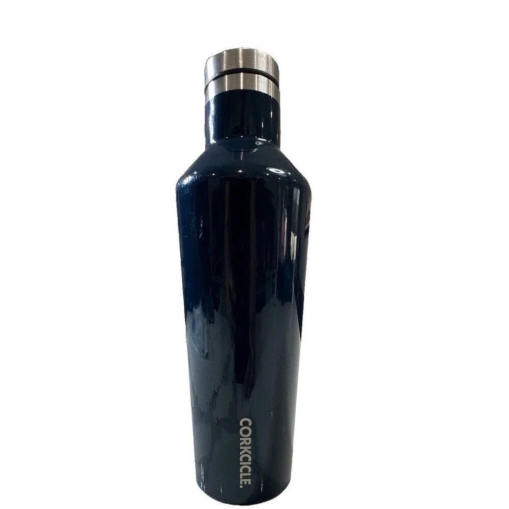 Corkcicle Brand Insulated Water Bottle. Deep Blue Popular Color, Holds 25oz